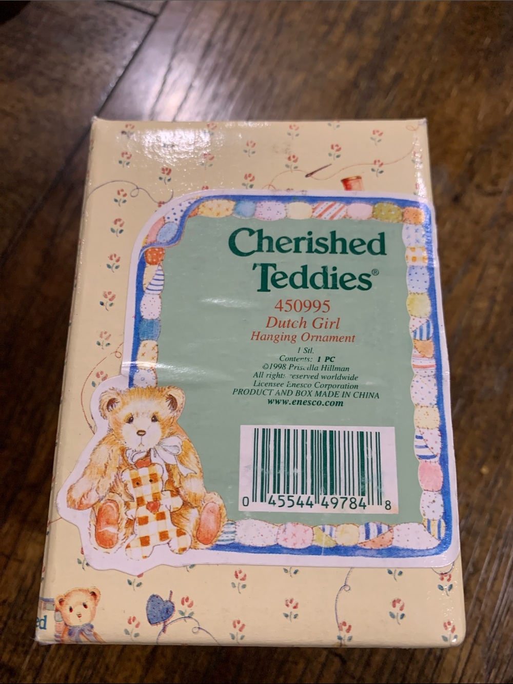 Cherished Teddies Dutch Girl Hanging Ornament - Cream & Tan